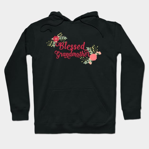 Blessed Grandmother Floral Christian Grandma Art Hoodie by g14u